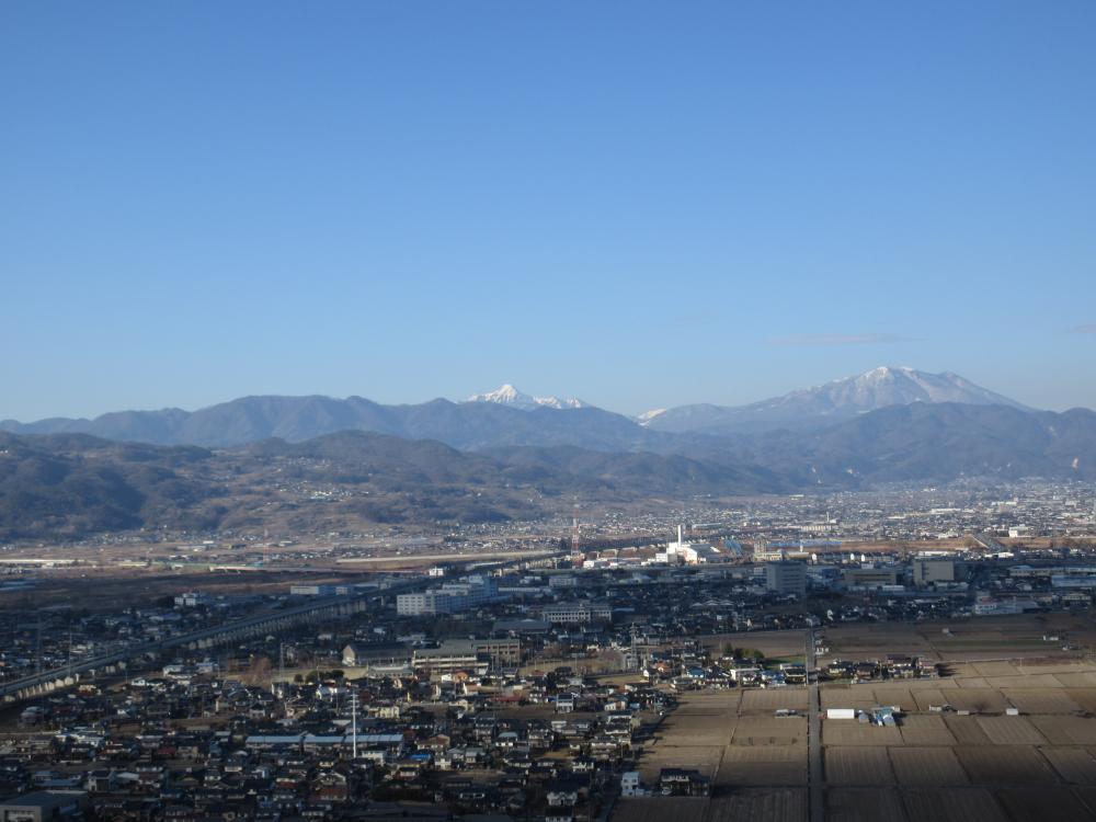 森将軍塚古墳 後円部から眺める「シナノ」のクニの写真