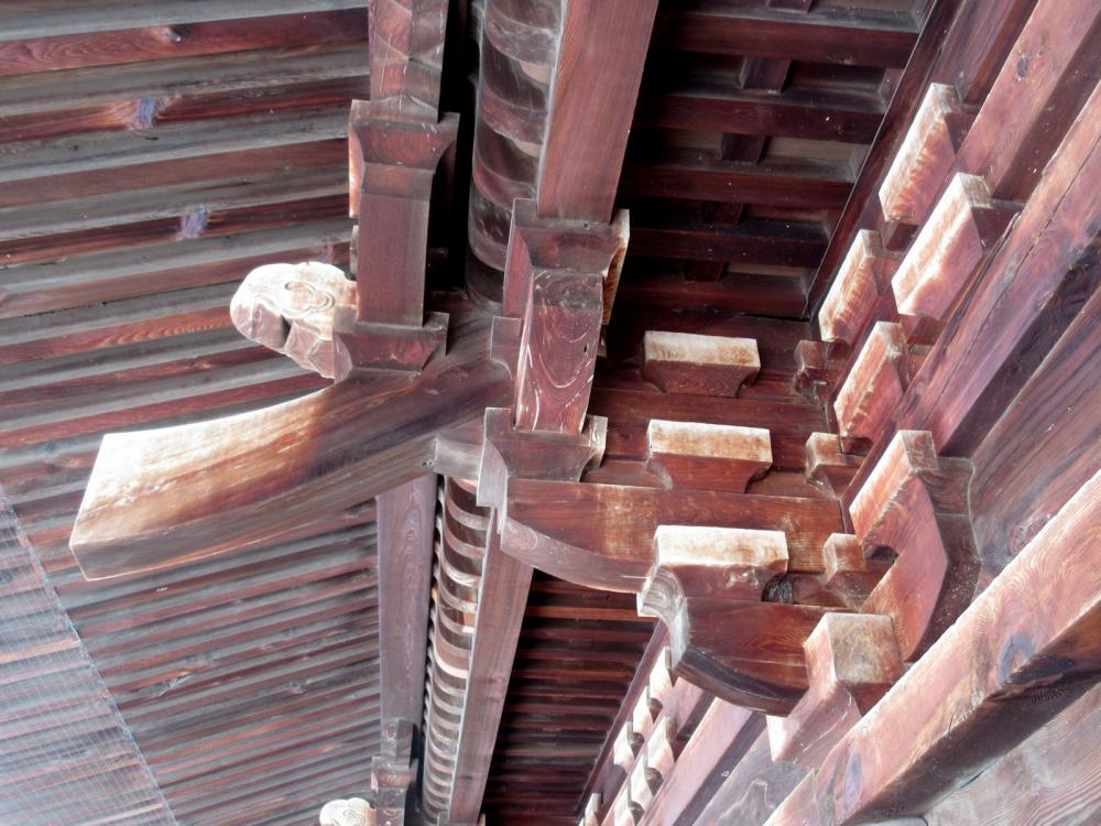 善光寺 山門(三門) 組物(くみもの)の写真