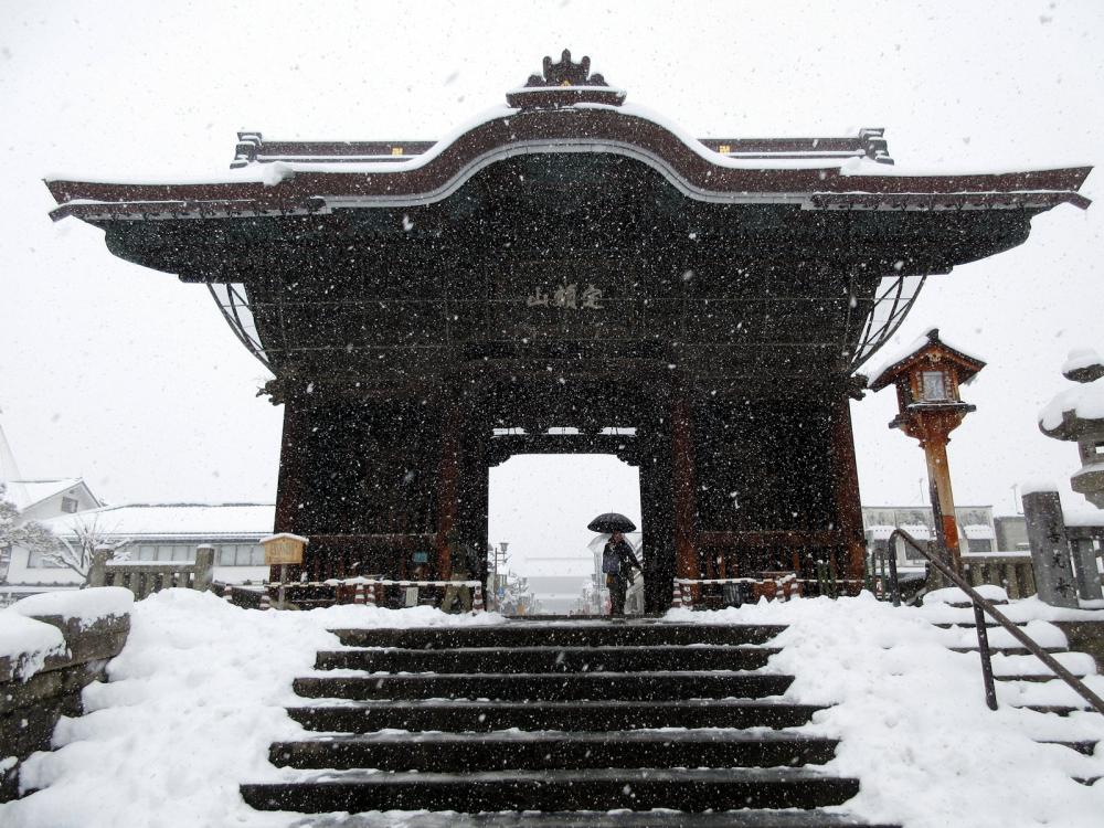 善光寺 仁王門の写真
