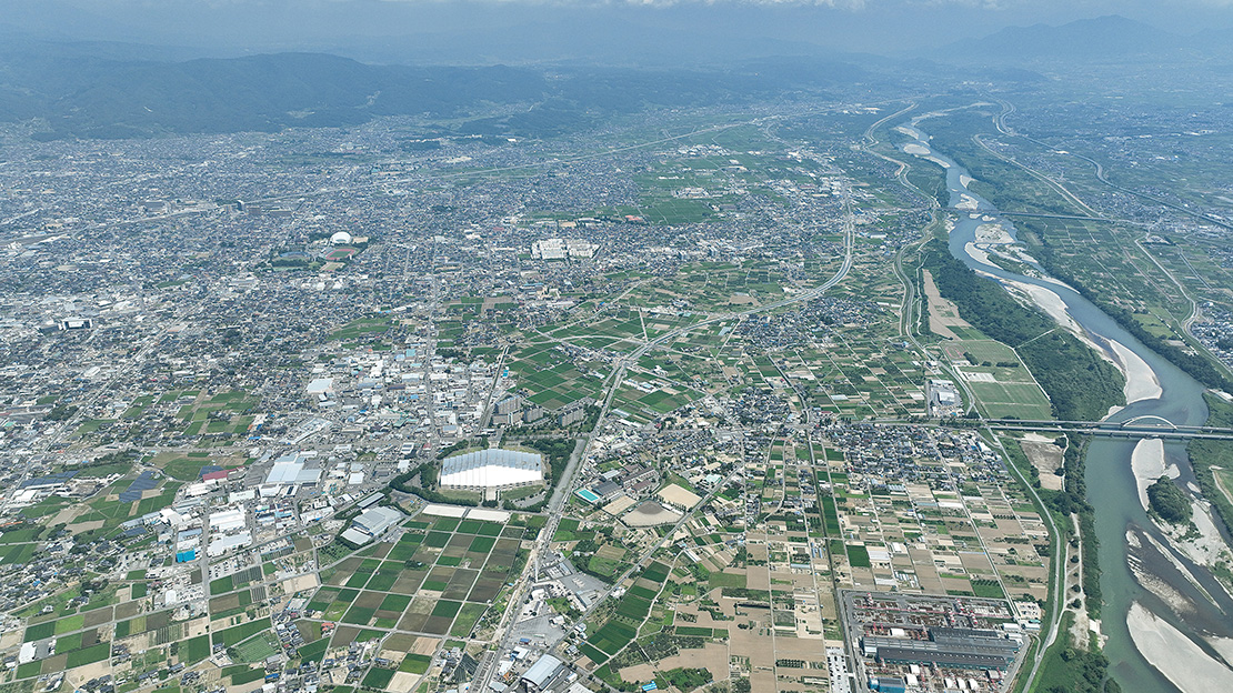 大豆島から朝陽・柳原方面
