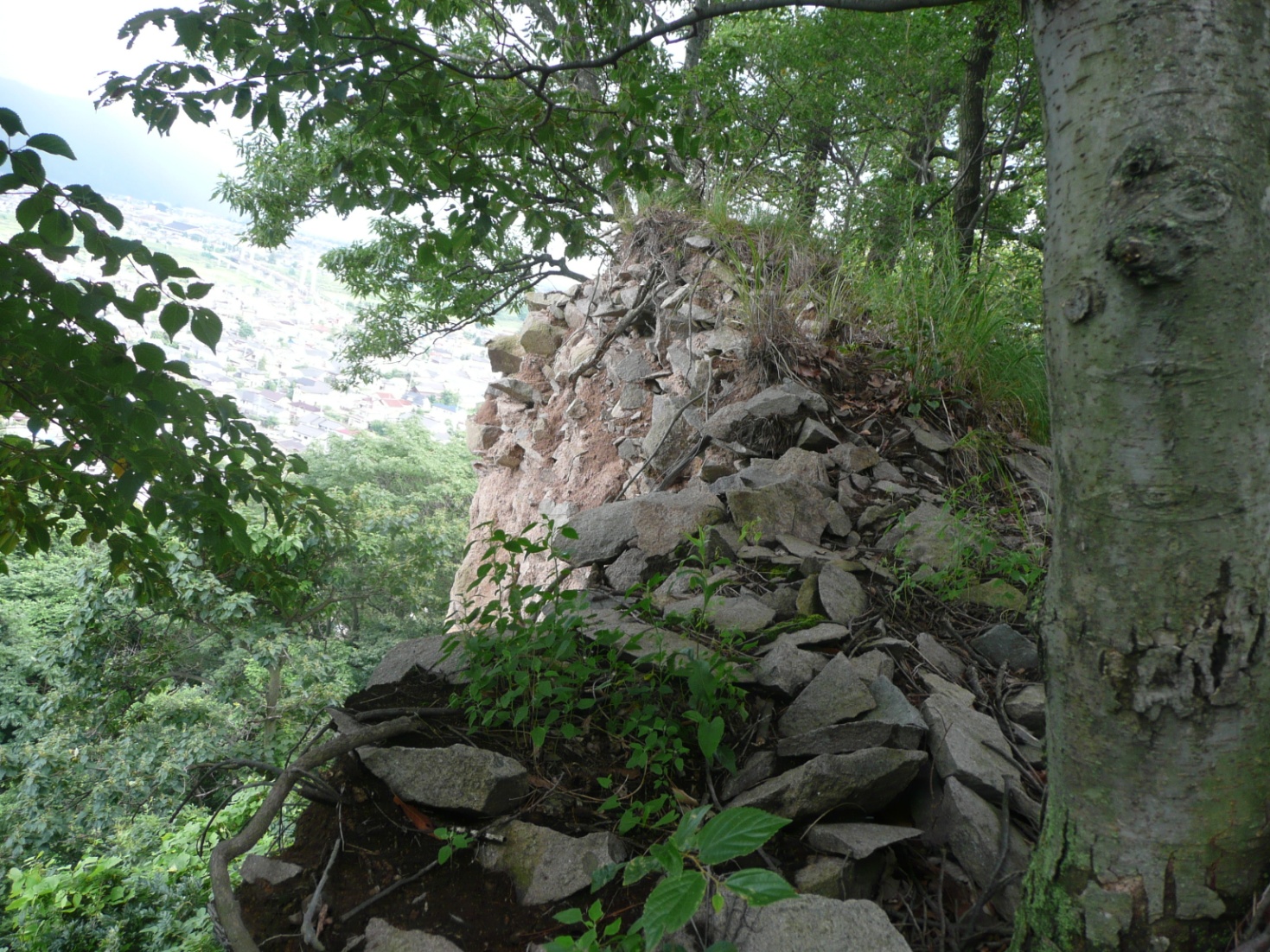 塩崎新（赤沢）城跡⑥　石切場跡？