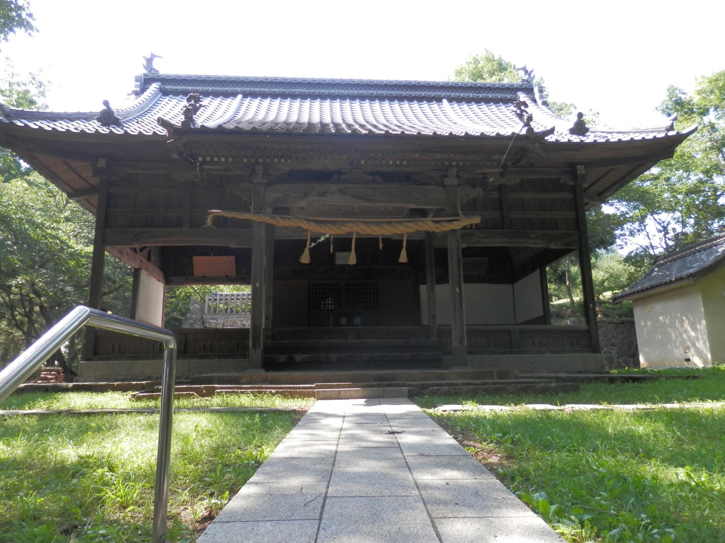 二ツ柳城跡①　二ツ柳神社の写真