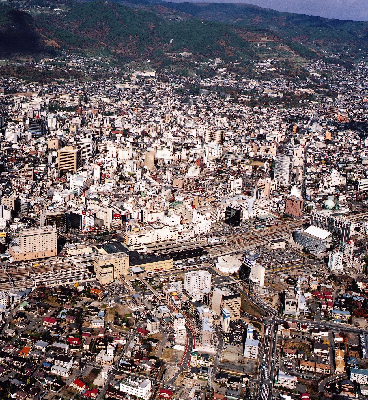 長野駅上空②の写真