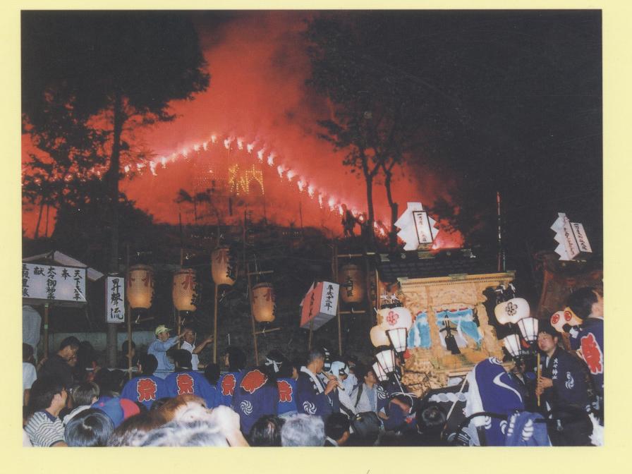 犀川神社の仕掛け花火２の写真