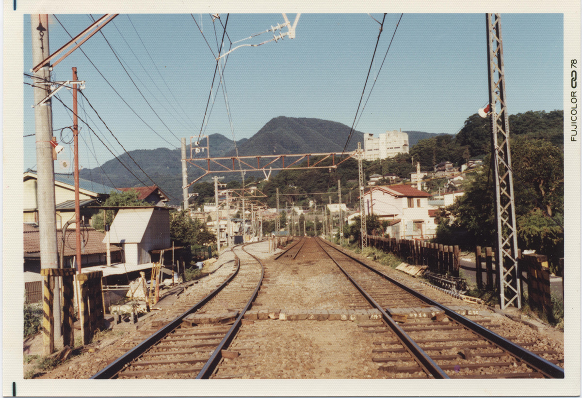 善光寺下駅付近仮線接続の写真