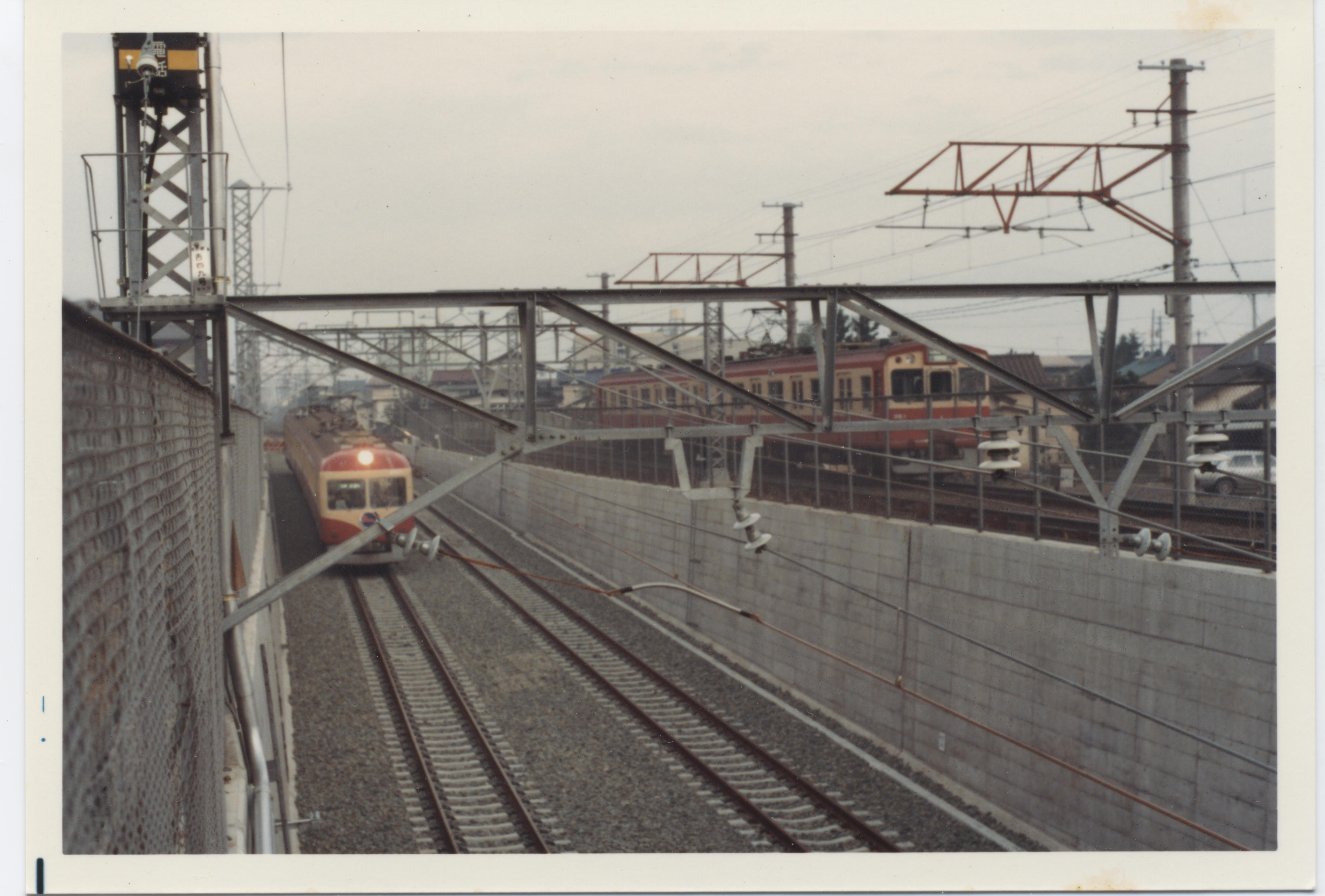 善光寺下駅付近試運転開始２