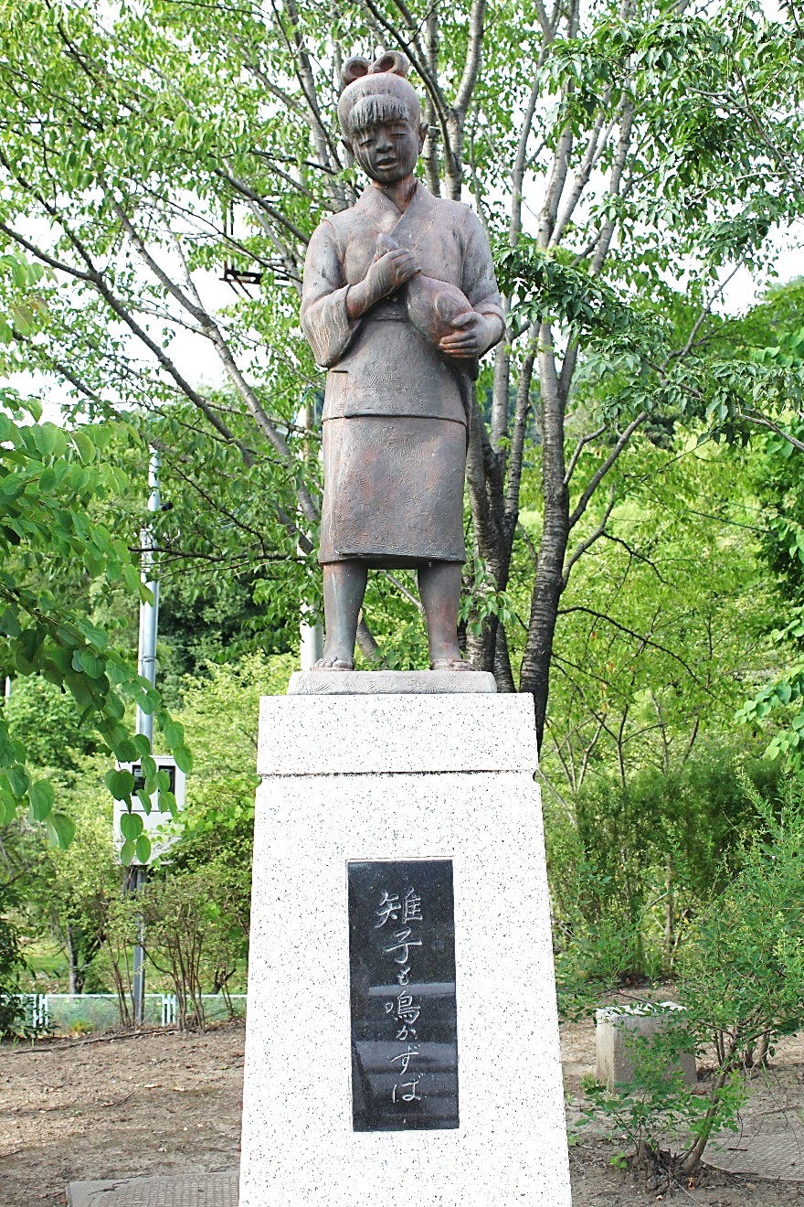 久米路橋5 久米路橋の人柱にまつわる伝承の像