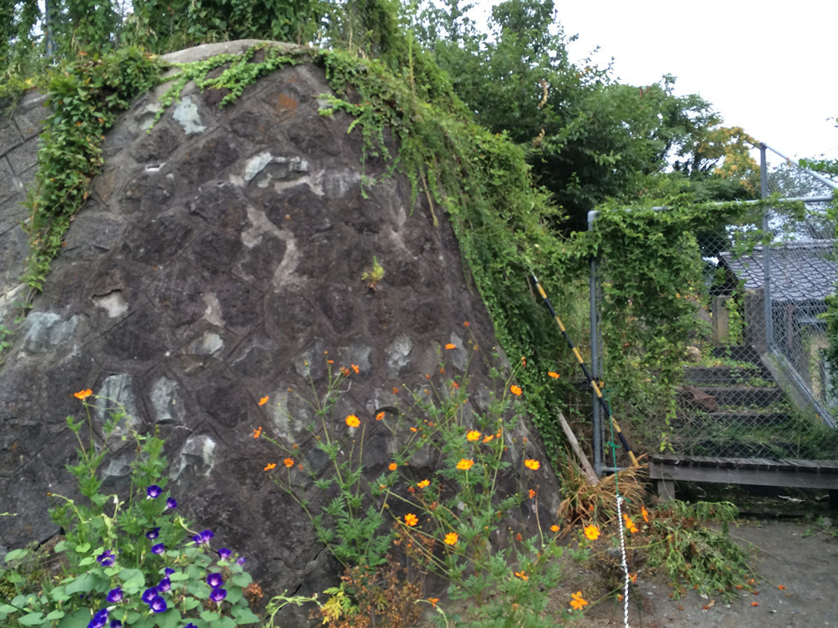 善光寺白馬鉄道　山王駅周辺（ホーム、軌道）（現　山王小学校周辺）①の写真