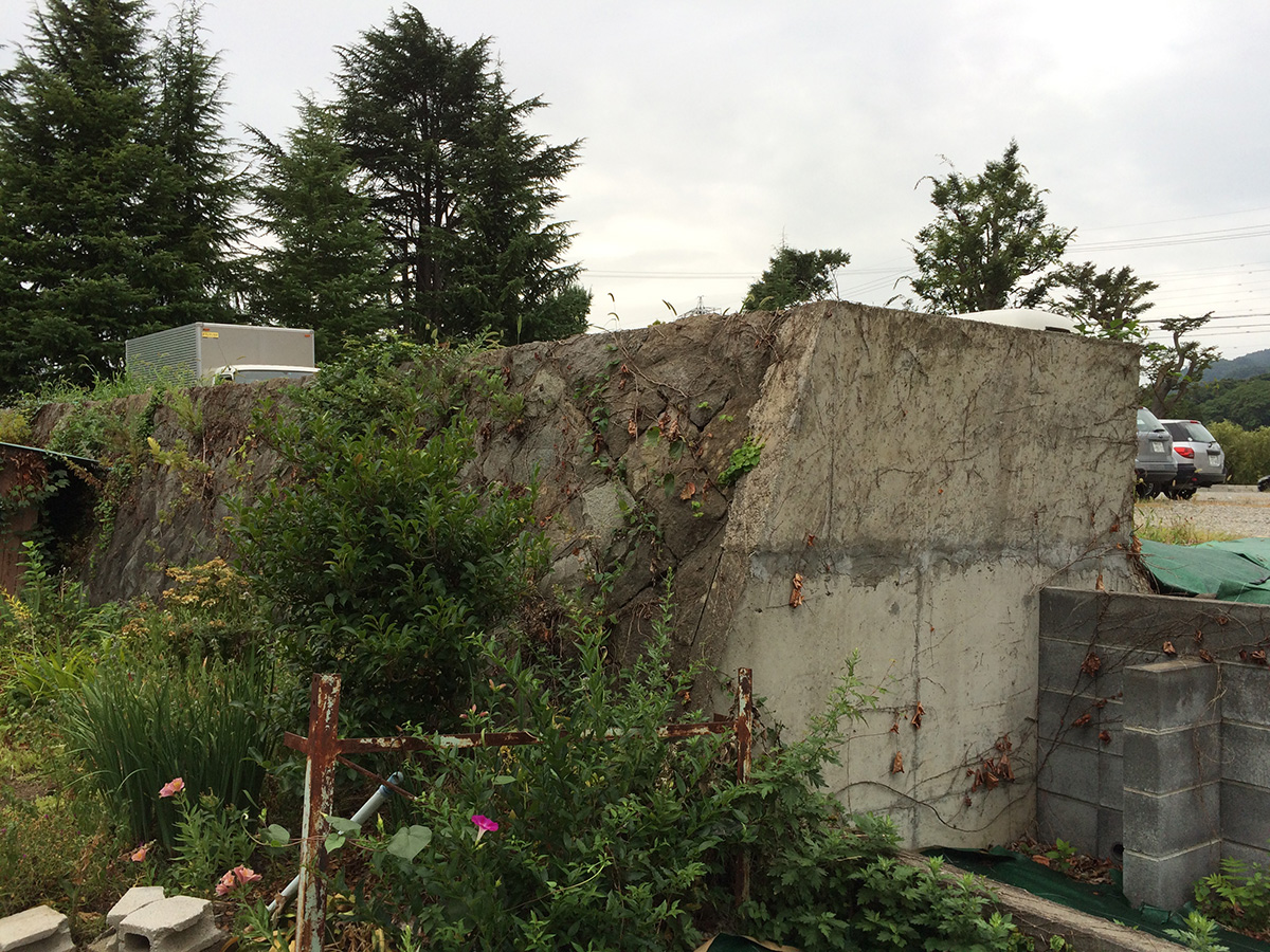 善光寺白馬鉄道　山王駅周辺（ホーム、軌道）（現　山王小学校周辺）②の写真