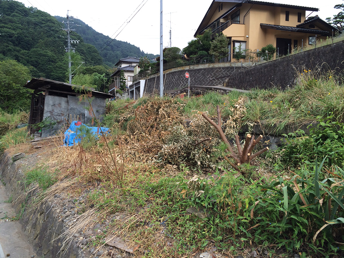 善光寺白馬鉄道　茂菅駅　ホームと軌道